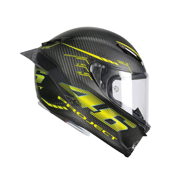Casco AGV Pista GP R Project 46 2.0 lateral derecho sistema XQRS VLS pantalla clase óptica 1
