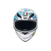 Casco integral AGV K1 S Rossi Winter Test 2017 vista frontal