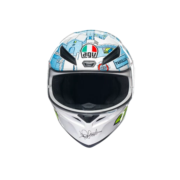 Casco integral AGV K1 S Rossi Winter Test 2017 vista frontal