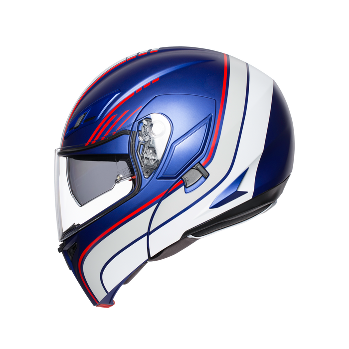 Casco modular AGV Compact ST Boston lateral izquierdo mentonera cerrada gráfico Boston

