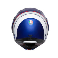 Casco modular AGV Compact ST Boston vista trasera extractores de aire cinta nuca reflectante
