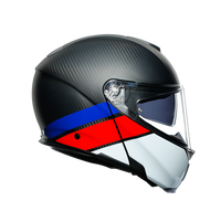 Casco modular AGV Sportmodular Layer lateral derecho mecanismo metálico pantalla GT3
