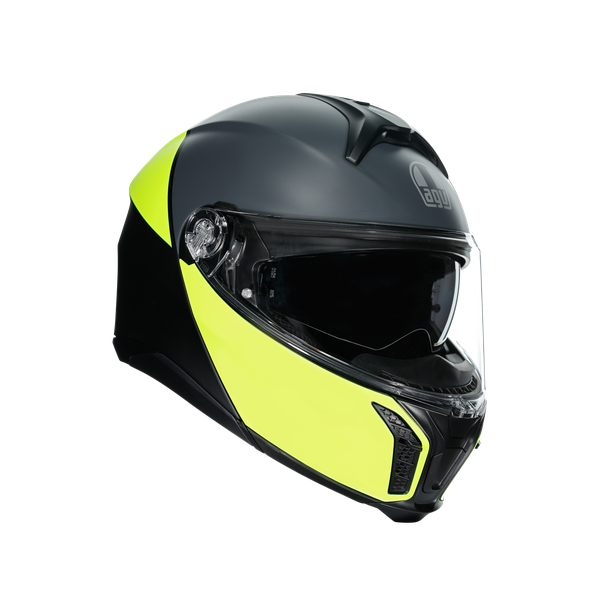 Casco modular para moto AGV Tourmodular Balance negro amarillo flúor touring premium