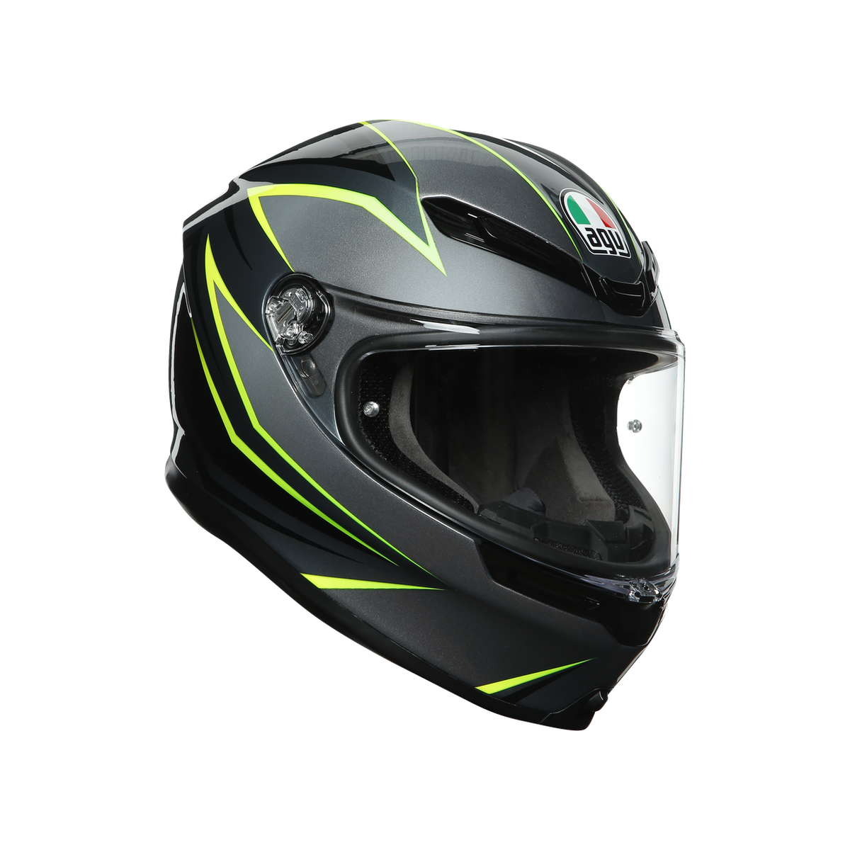 Casco para moto AGV K6 Flash gris negro lima sport touring