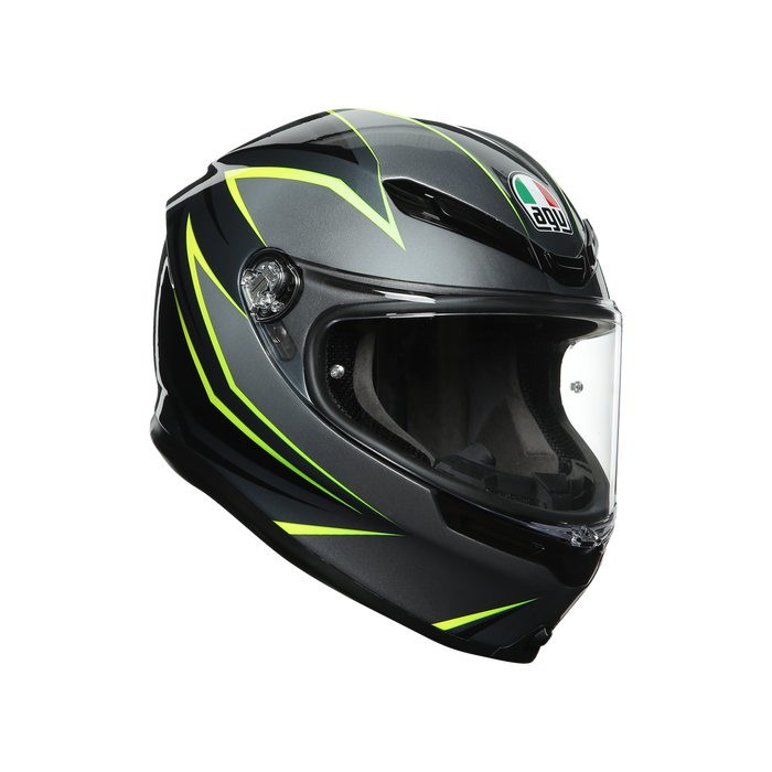 Casco para moto AGV K6 Flash gris negro lima sport touring