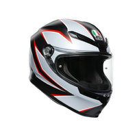 Casco para moto AGV K6 Flash negro gris rojo mate sport touring