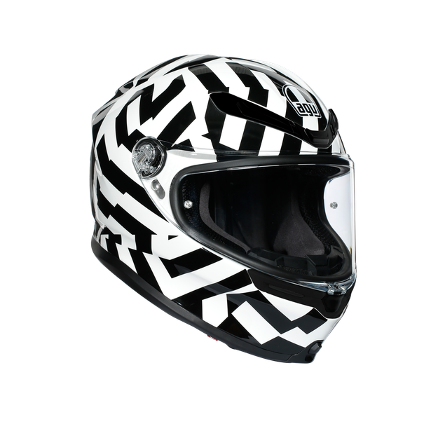 Casco para moto AGV K6 Secret negro blanco sport touring
