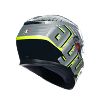 Casco racing AGV amarillo fluor