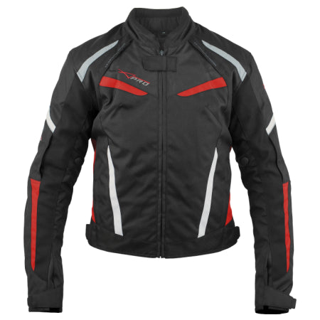 Chamarra para moto A-Pro Hassen Lady Roja impermeable para mujer