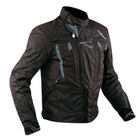 Chamarra para moto A-Pro T53 Negra sport touring con protecciones CE
