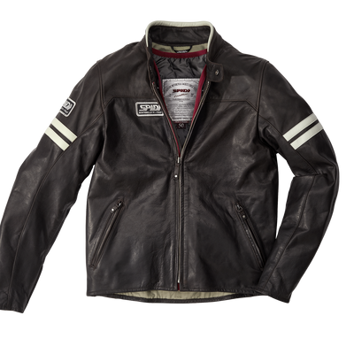 Chamarra para Moto SPIDI Leather Vintage Café