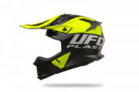 Casco UFO Plast Intrepid amarillo flúor de alta visibilidad para motociclistas