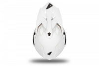Casco UFO Plast Intrepid blanco compatible con goggles para motocross