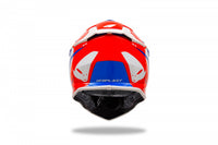 Casco UFO Plast Intrepid azul naranja con interior confortable
