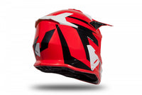 Casco off road UFO Plast Intrepid rojo para conducción fuera de carretera