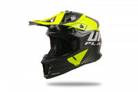 Casco para motocross UFO Plast Intrepid amarillo flúor para enduro y off road