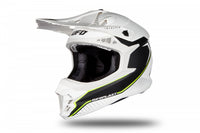 Casco para motocross UFO Plast Intrepid blanco con construcción ligera