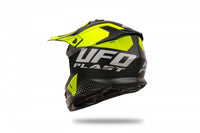 Casco UFO Plast Intrepid amarillo flúor para carreras de motocross