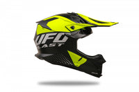 Casco off road UFO Plast Intrepid amarillo flúor para conducción deportiva