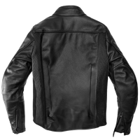 Cuero bovino italiano premium en chamarra SPIDI Premium Negra