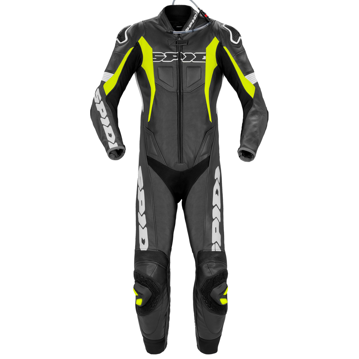 Traje para moto SPIDI Sport Warrior Perforated Pro amarillo de piel