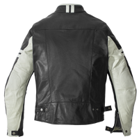 Chamarra de piel para moto SPIDI Vintage Ice Negra