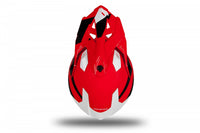 Casco UFO Plast Intrepid rojo diseñado para enfrentar terrenos exigentes