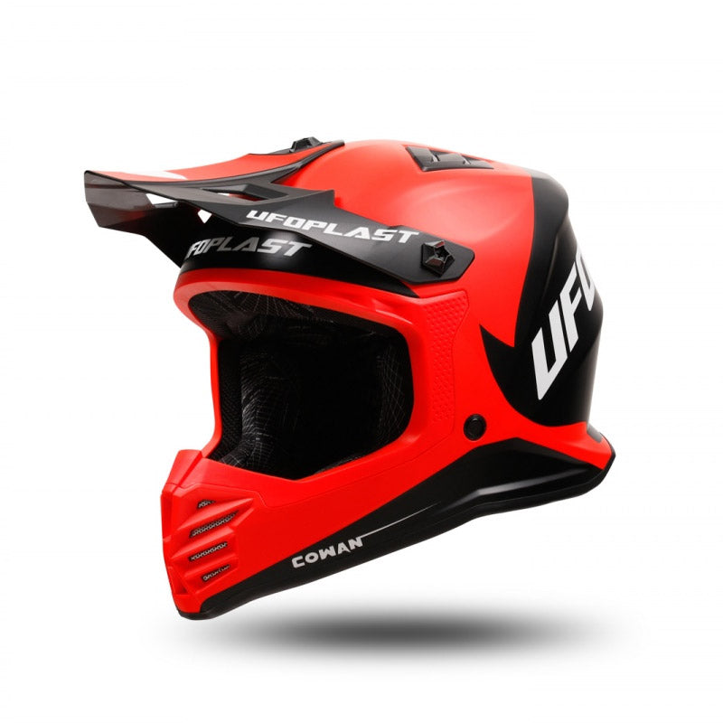 Casco para motocross infantil UFO Plast Korey rojo