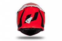Amplio campo visual del casco UFO Plast Intrepid rojo para motocross