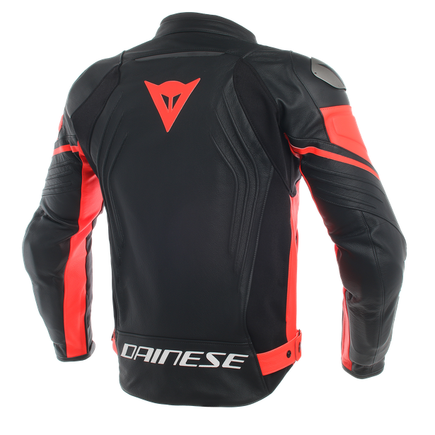 Chamarra Dainese Racing 3 roja con diseño deportivo italiano