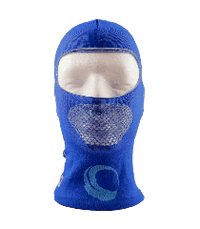 Detalle de costuras suaves y resistentes de la balaclava Marsupio Lighthead