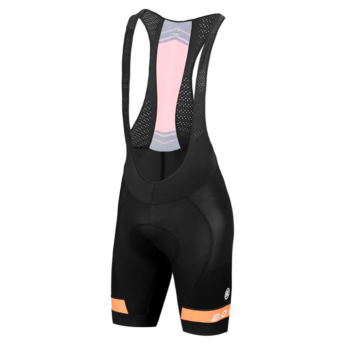 Bib Short de Ciclismo Bicycle Line Aero 2.0 Naranja con Badana Falcon Gel Berenis