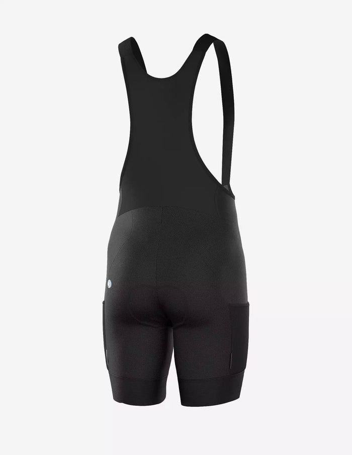 Vista trasera del Bib Short Bicycle Line Fango Negro