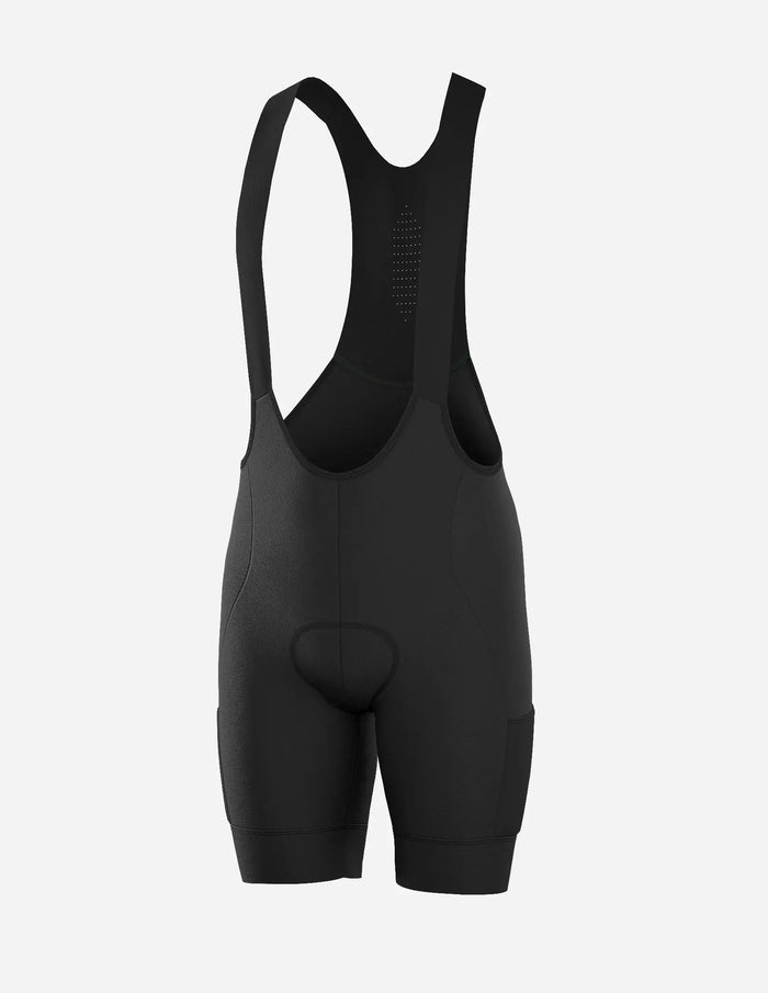 Bib Short de Ciclismo Bicycle Line Sterrato S4 Negro con Badana X-Stra y Bolsillos para Gravel