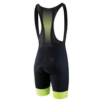 Vista trasera del Bib Short Bicycle Line Universo Amarillo