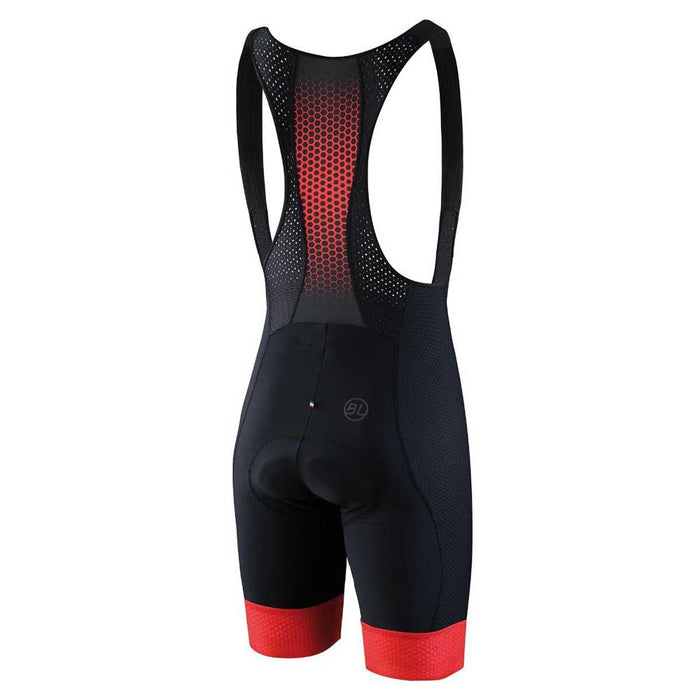 Vista trasera del Bib Short Bicycle Line Universo Rojo