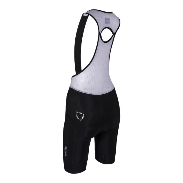 Vista trasera del Bib Short Nalini St. Moritzi para Mujer Negro