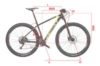 Detalle del cuadro de aluminio de la bicicleta Wilier Triestina MTB