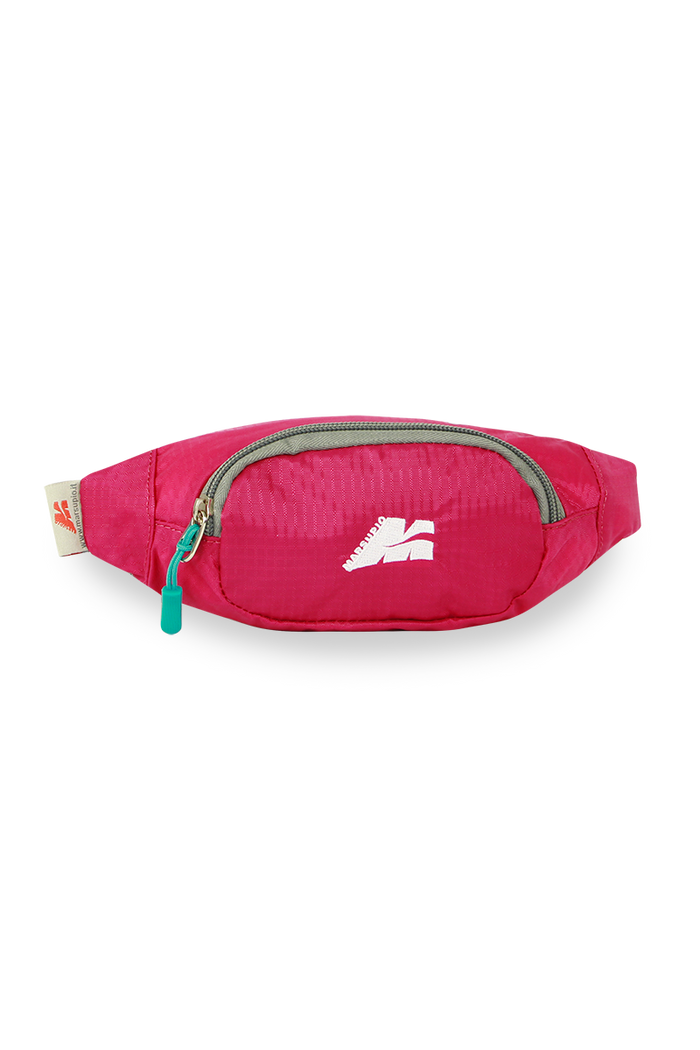 Cangurera Marsupio Baby fucsia fabricada en nylon 420D para senderismo y viajes