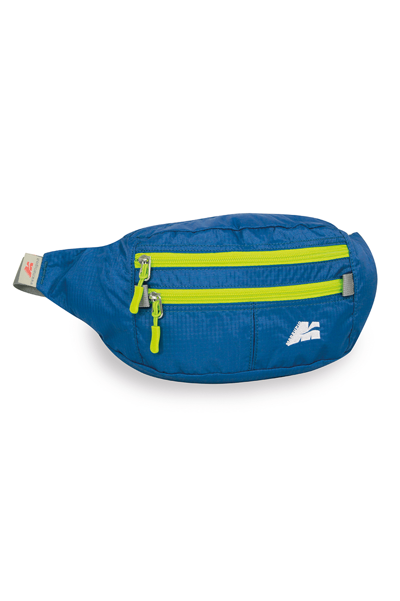 Cangurera Marsupio Elba azul para senderismo, ciclismo y viajes