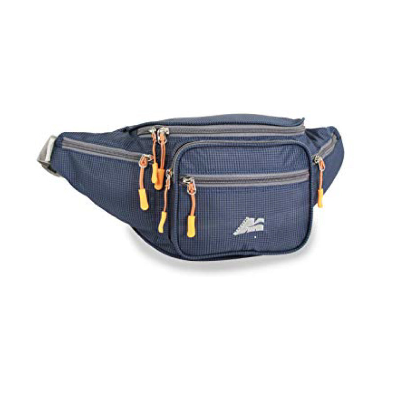 Cangurera Marsupio Prisma azul para senderismo, viajes y actividades al aire libre