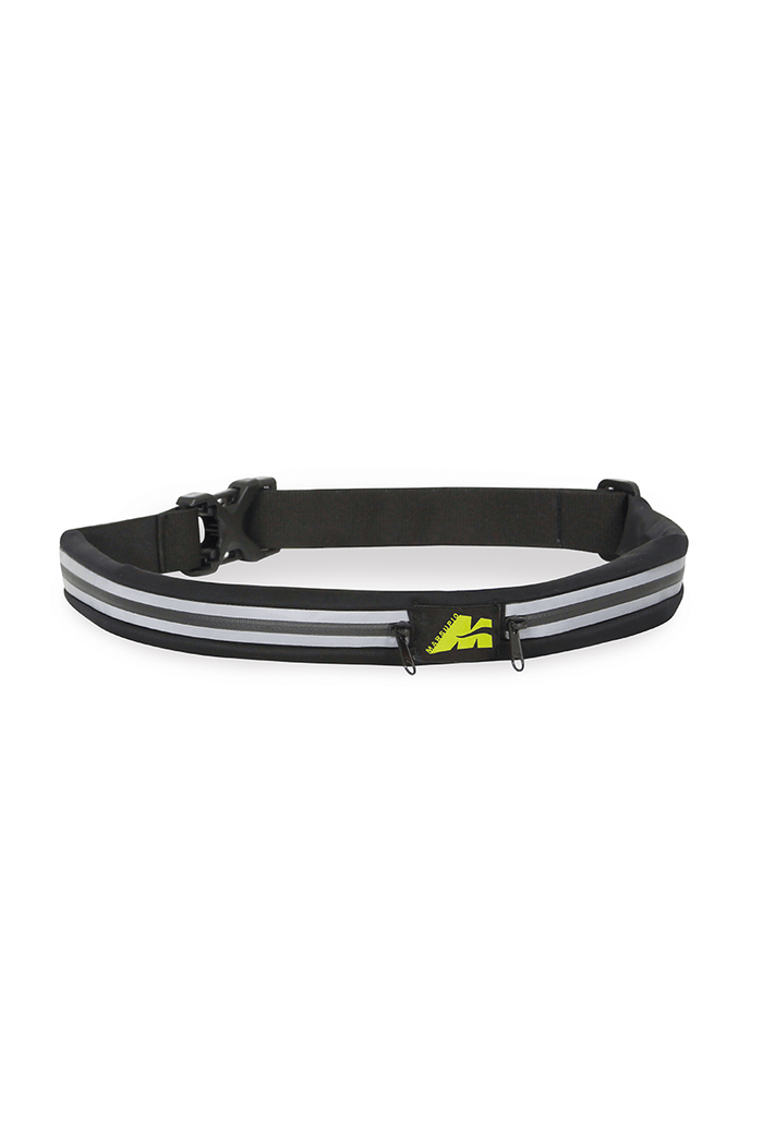 Cangurera Marsupio Smart negra de Lycra PU para running y ciclismo