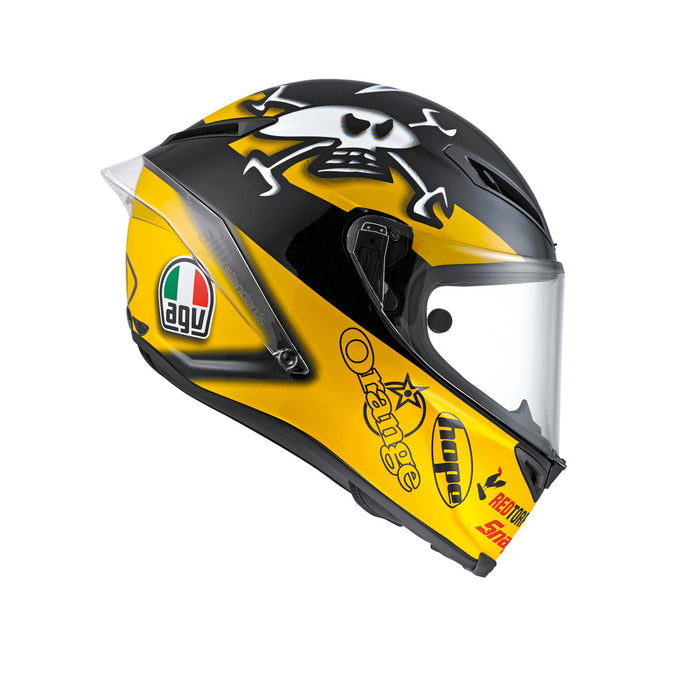 Vista lateral derecha casco AGV Corsa W Guy Martin