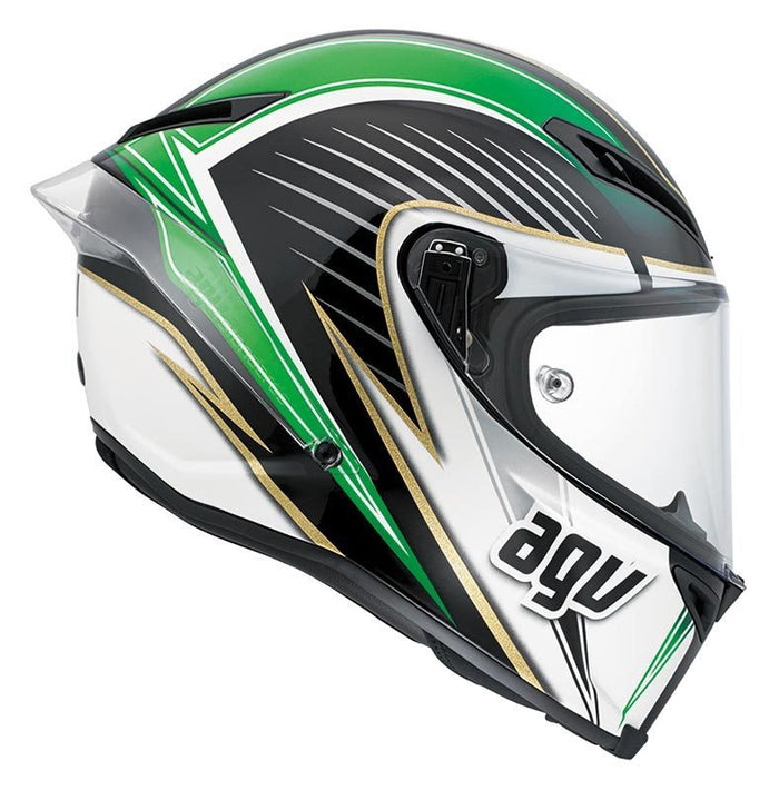 Vista lateral derecha casco AGV Corsa W Racetrack