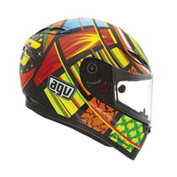 Vista lateral derecha casco AGV GP Tech Rossi Elements
