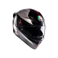 casco moto agv k1 s lap negro gris rojo mate ece 22.06 en México