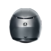 Vista trasera casco AGV K3 Rodio gris mate