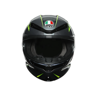 Vista frontal casco AGV K6 Flash para moto