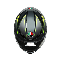 Vista superior casco AGV K6 Flash premium
