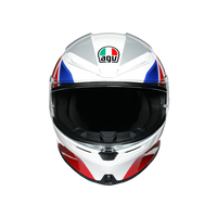 Vista frontal casco AGV K6 Hyphen para moto